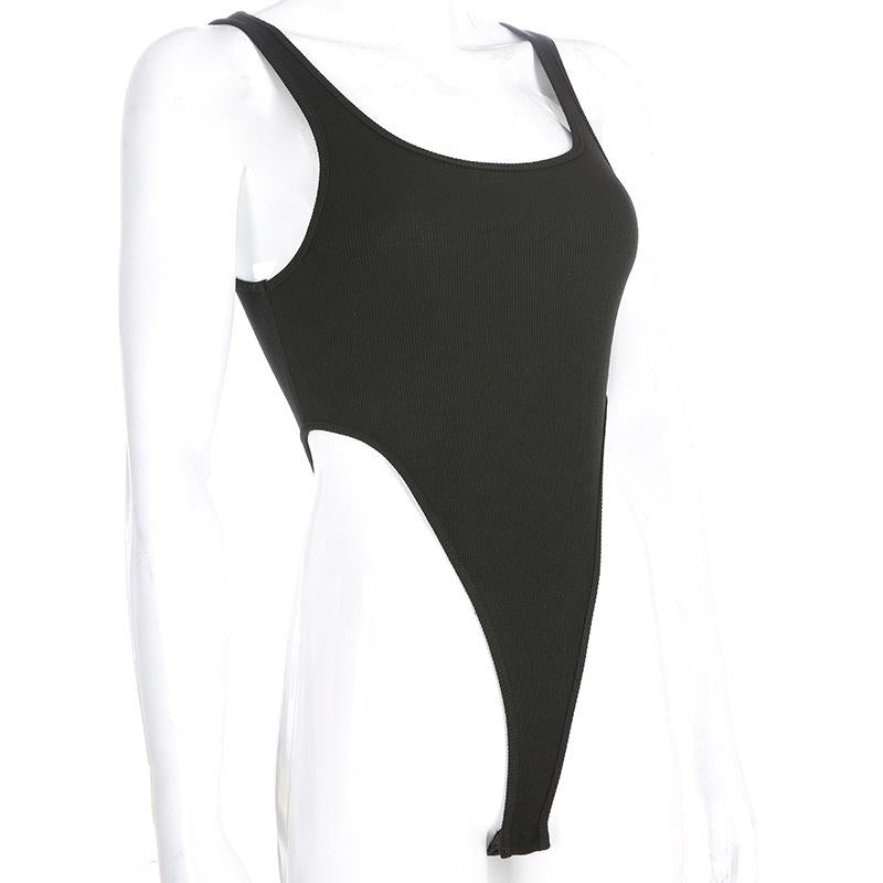 Summer Sexy Body Tops Women's Shirt Casual Women's Summer Bodysuits Body Woman Sleeveless Black Top Body Vest