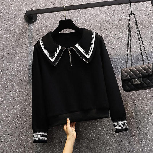 Women's Suit Leisure Sports Two-piece Long Sleeve Shirt + Loose Casual Pants Warm and Comfortable Suit