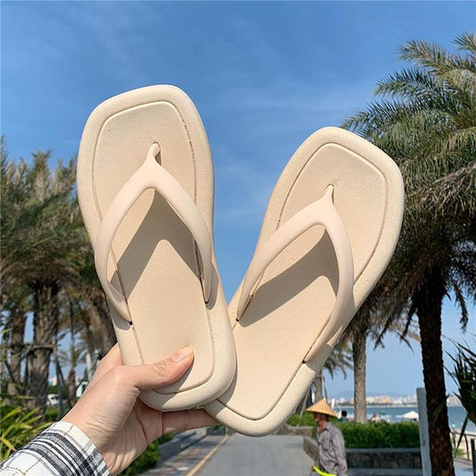 Flat Sandals and Slippers Women Summer Wear Korean Fashion Flip Flops Simple Flip-flop Beach Shoes
