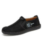 Genuine Leather Handmade Shoes Low-top Soft Bottom Peas Shoes Large Size Men's Shoes Father Shoes