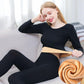 Thermal Underwear Ladies Suit Plus Velvet Thickening Large Size Bottoming Shirt Autumn Clothes Winter Season Tight