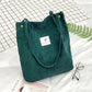Bags Women  Corduroy Shoulder Bag Reusable Shopping Bags Casual Tote Female Handbag