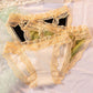 3PCS Cute Girly Lace Panties Antibacterial Cotton Crotch Sexy Panties Breathable Ladies Sweet and Comfortable Briefs