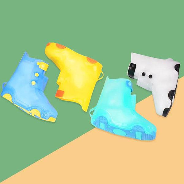 Thickened Children's Rain Boots Shoe Cover Non-slip Wear-resistant Silicone Waterproof Student Baby School Water Shoe Cover