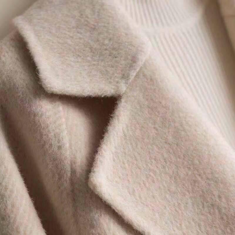 Woolen Coat Autumn and Winter Turn-Down Collar Wool Female Jacket Coat Female Coat Casual Windbreake