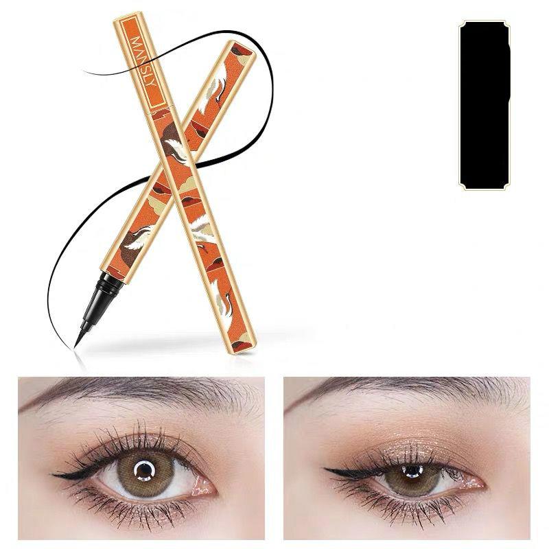 [Super Waterproof] Chinese Eyeliner Waterproof will not stain student beginner quick-drying eyeliner