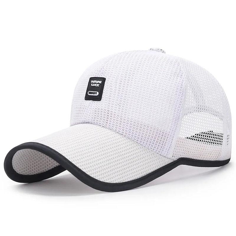 Hats Men's Summer Sun Hats Outdoor Sun Protection Sun Hats Baseball Caps Linen Summer Mesh Caps Breathable Peaked Caps