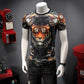 WTEMPO T-Shirt Men Shirt Summer Print Hip Hop T-Shirt Slim Casual Tops