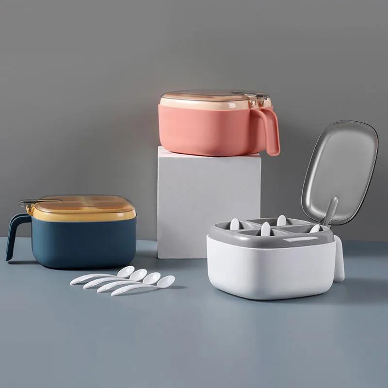 Seasoning Box Combination Set Home Kitchen Supplies Storage Boxed Salt Sugar Taste Fine Storage Box