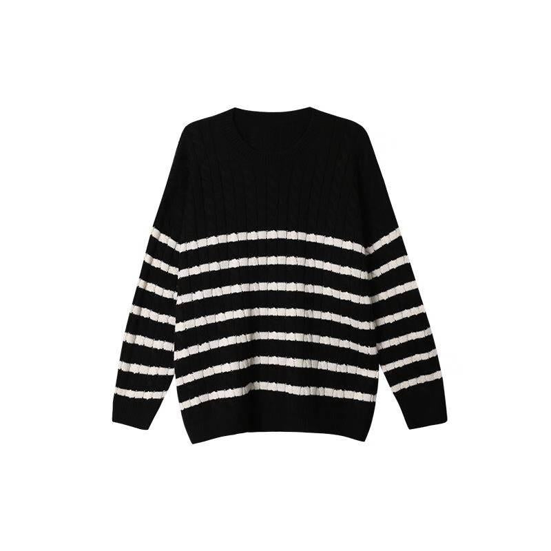 Sweater Female New Autumn Winter Long Sleeve Hooded Base Long Loose Coat Large Size Knitting