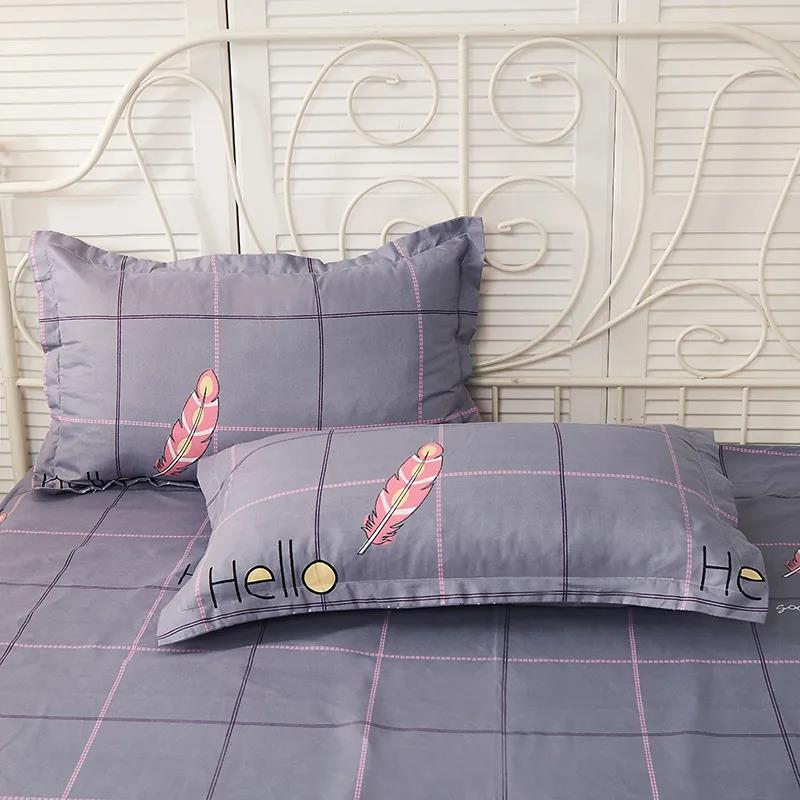 A Pair of 48*74cm Pure Cotton Pillowcases Plus Thickened Brushed Pillowcases Student Dormitory Single Double Pillowcases
