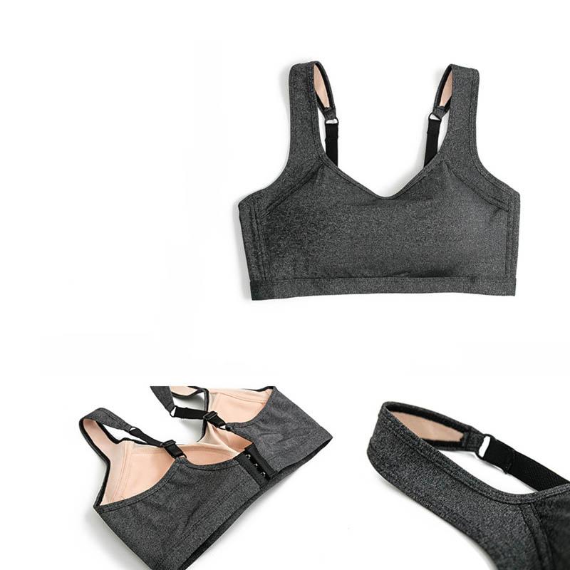 Female Sleep Running Yoga Comfortable No Steel Ring Fits Skin Sweat-absorbing Breathable Glossy Thin Cup Lightweight Sports and Leisure Bra