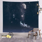 Nordic Starry Sky Background Hanging Cloth Dormitory Renovation Room Bedroom Tapestries