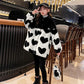 Girls Lamb Puffer Jacket Warm and Thick Autumn and Winter Clothes Windproof Stand Collar Top