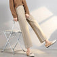 Women's Woolen Pants Autumn and Winter New Loose and Thin Nine-point Straight High-waist Wide-leg Pants Casual Woolen Pants Women