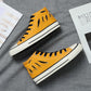 Canvas shoes men's high-top sneakers Korean casual wild tide shoes small dirty orange mid-top shoes