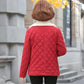 Middle-aged Women's Cotton-padded Jacket, Thickened Padded Jacket, Middle-aged and Elderly Women's Autumn and Winter Plus Velvet Jacket
