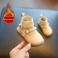 Girls' Shoes Autumn and Winter New Soft Soled Small Leather Shoes Girls' Boots Plush Women's Treasure Short Boots