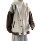 Fleece Sweater Hooded Cardigan Coat Warm Top Clothes Loose Autumn and Winter Couples Coat Comfortable and Breathable