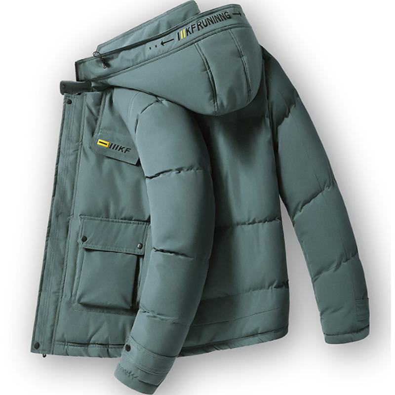 Men's Cotton Jacket Winter Trend Thickening Plus Velvet Padded Jacket Korean Loose Cotton Jacket Men