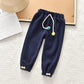 Girls Spring and Autumn Carrot Pants Loose Casual Pants Bloomers Trousers Outer Wear Pants Sports Pants
