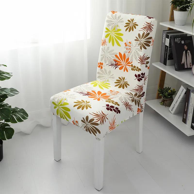 Multicolor Printed Chair Cover Cover Home Stool Cover Cover Dining Table Chair Cover Four Seasons Universal Backrest Seat Cover Fabric