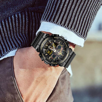 Student Sports Watch Silicone Strap Luminous Waterproof LED Digital Alarm Clock Outdoor Women Watch
