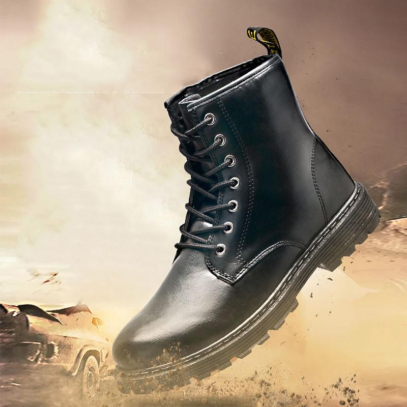 Martin Boots Men's Snow Boots Retro Men High Top Work Shoes Men's Leather Boots Men's Leather Shoes