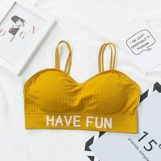 Sexy Anti-glare Tube Top Gathers The Breasts Beautiful Back Underwear Women's No Rim Bra Camisole Can Be Worn Outside