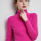 Turtleneck Pullover Sweaters Women Autumn Winter Casual Plus Size Knitted Jumper Solid Basic High Neck Tops