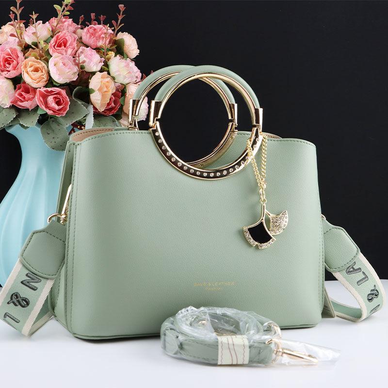Fashion Leather Portable Commuter Simple Shopping Shopping One Shoulder Messenger Lady Big Bag