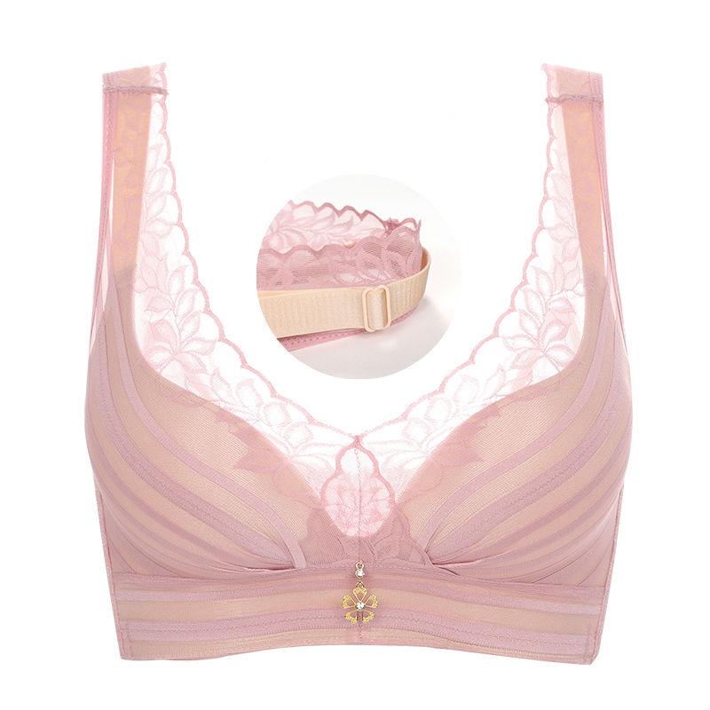 Plus Size Women Lace Bras Sexy Floral Bralette Adjust-straps Underwire Full Coverage Brassiere