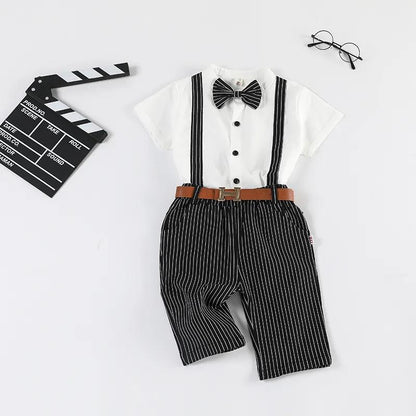 Children's Clothing Boys' Suits Children's Clothing Middle Small Children Children Baby Dresses Short-sleeved Summer DressesKorean Version