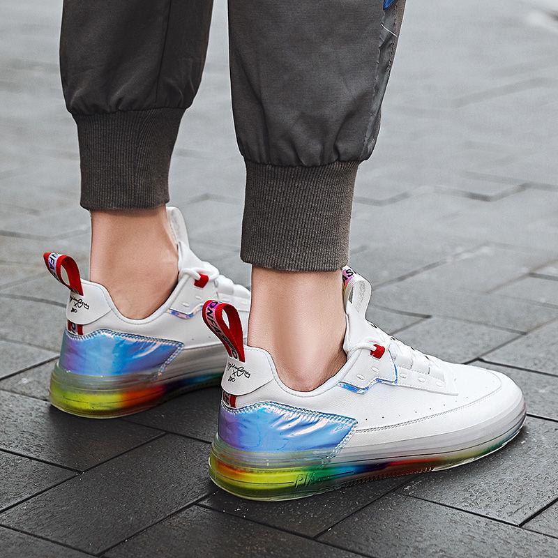 Leather Men Casual Shoes Fashion Sneakers Footwear Soft Rubber Male Flats Shoe White Mens Shoes Sales Man Designer