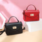 Crossbody Bag Women Solid Color Leather Anti-theft Large Capacity Wear Lock Buckle Hand Shoulder Bag