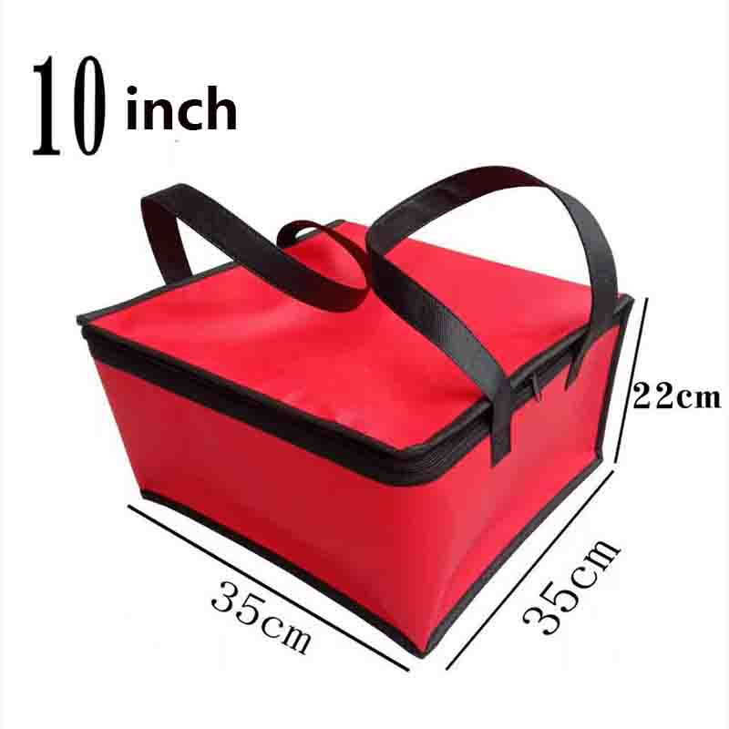 8/10/12 Inch Pizza Delivery Bag Insulated Thermal Food Storage Holder Outdoor Picnic