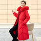 Down Jacket Mid-length Female Winter Korean Version of Real Fox Fur Collar Thick Coat