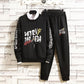 Men's Casual Sports Sweater Round Neck Fashion 2PCS Suit Tracksuit Men Set Men Fashion Mens Clothing