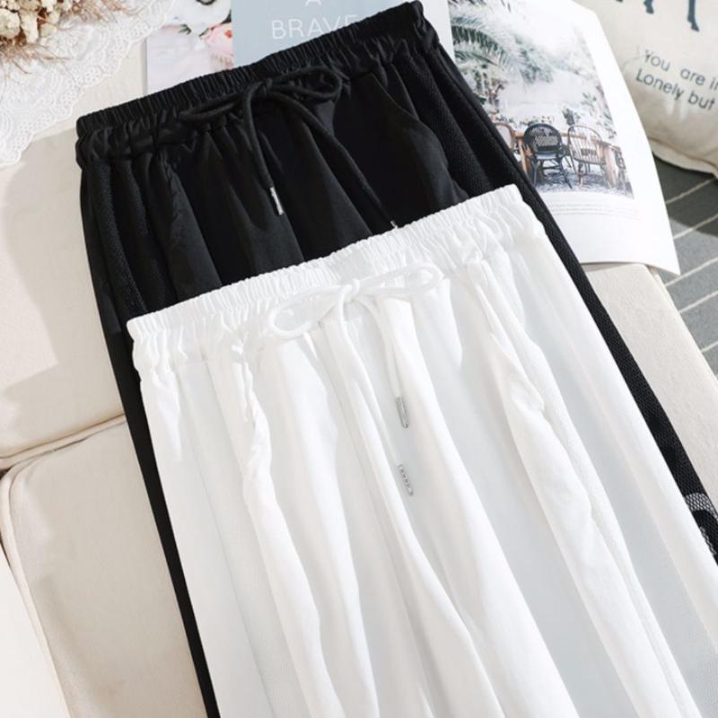 Ins Tide Sports Pants Female Students Summer Thin Section Beam Feet Were Thin All-match Japanese and Korean Casual Nine-point Pants