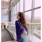 Autumn and Winter Retro Top Fashion Cardigan Casual Sweater Short Knit Young Women's Jacket