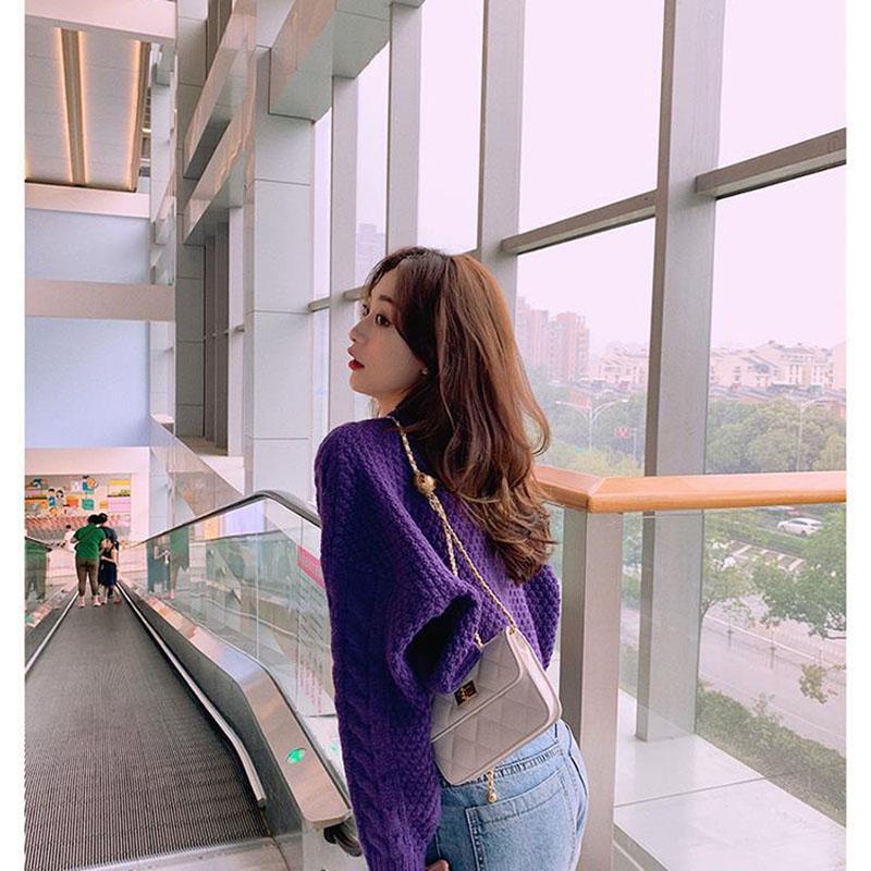 Autumn and Winter Retro Top Fashion Cardigan Casual Sweater Short Knit Young Women's Jacket