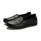 Soft Leather Mother Shoes Beef Tendon Soft Bottom Work Shoes Women's Flat Bottom Slip-on Comfortable Single Shoes Non-slip Casual Leather Shoes
