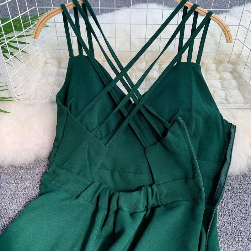 Summer Women Dress Chiffon Long Dress Halter Tunic Sleeveless Pleated Dress Party Dresses Vestidos