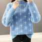Autumn Warm Thick Turtleneck Sweater Women Loose Long Sleeve Ladies Faux Mink Velvet Pullover
