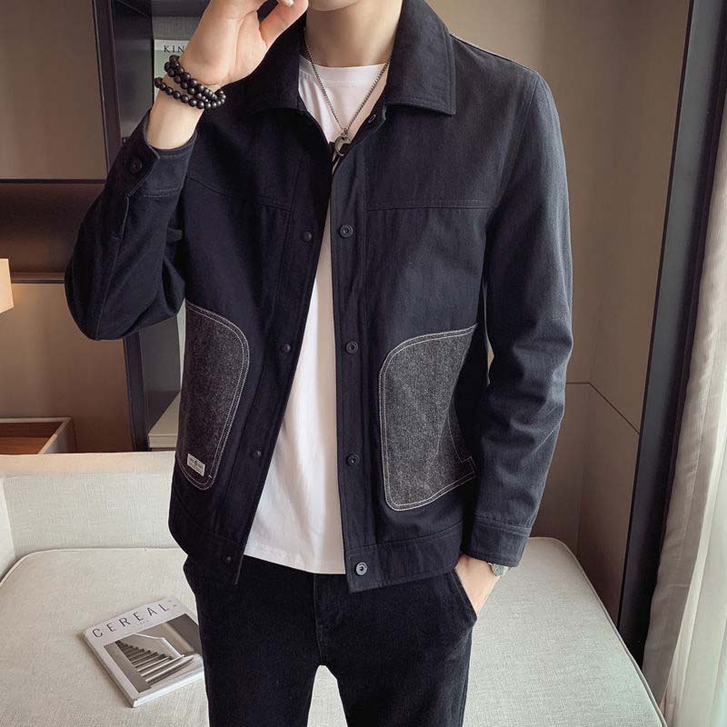 2021 Autumn New Coat Men's Popular Wilder Spelling Top Casual Men's Jacket