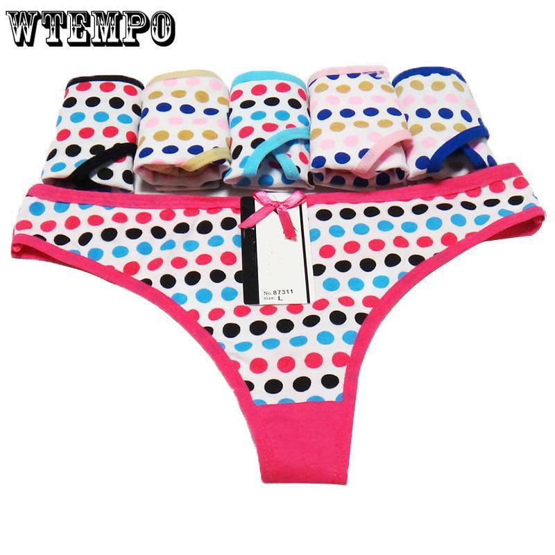 6 Pcs/Lot Briefs New Arrival Women's Lingerie Sexy Lace Laces Cotton Panties Seamless Panty