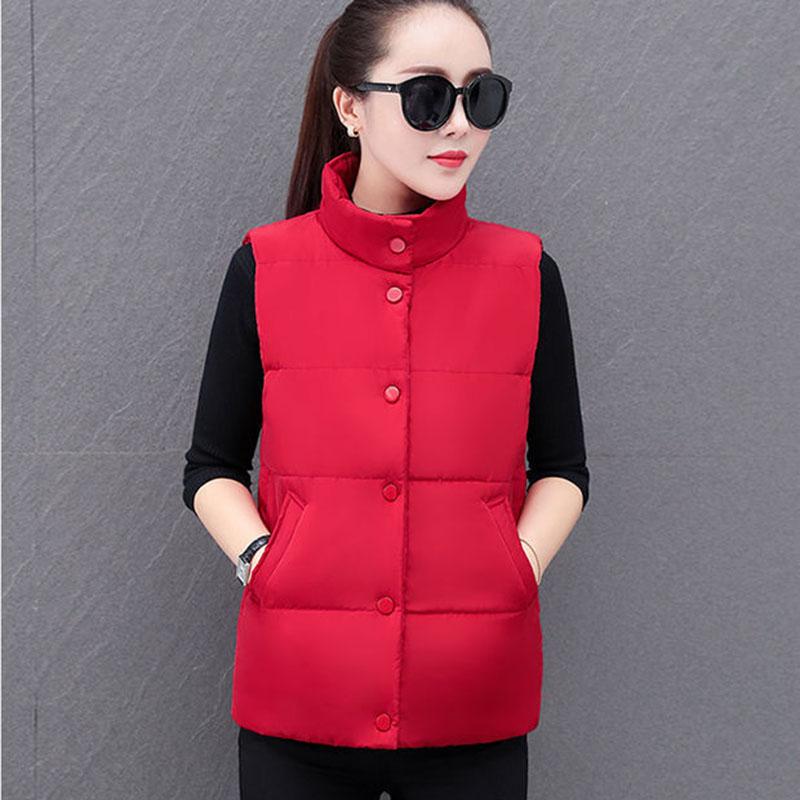 Autumn and Winter All-match Short Vest Slim All-match Solid Color Waistcoat Fashionable Casual Women's Vest