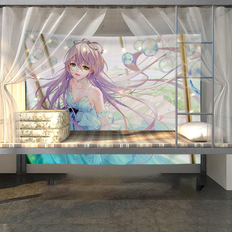 Dormitory Bedside Must-have Anime Wall Covering Background Tapestry Household Room Decoration Hanging Cloth