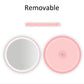 5 Times Magnifying Glass 3 Levels Ligthing LED Makeup Mirror Portable Travel Desktop Mirror Adjustable Touch Screen USB Charging