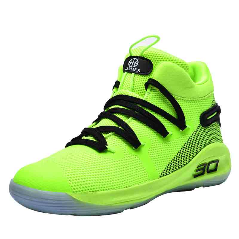 High-top basketball shoes men outdoor non-slip sports basketball shoes white black sneakers tennis